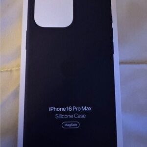 Apple iPhone 16 Pro Max Silicone Case - Midnight Black